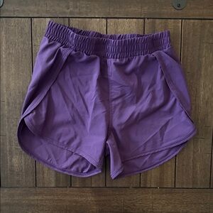 Purple kids Athletic Shorts